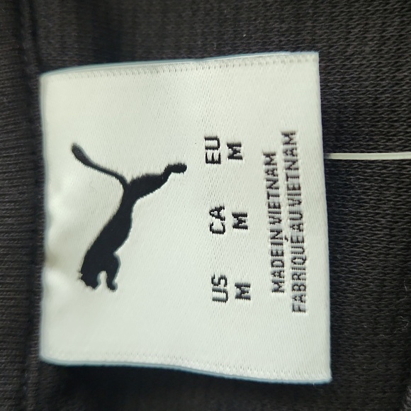 NEW!! Puma Men's Classic Texture Crewneck Black Light Sweater Size Medium - Picture 7 of 10